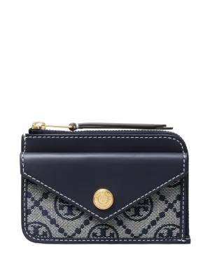 Tory Burch Tモノグラム財布 S | ブルー | FARFETCH JP