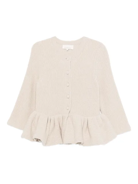 LIBEROWE peplum knitted cardigan