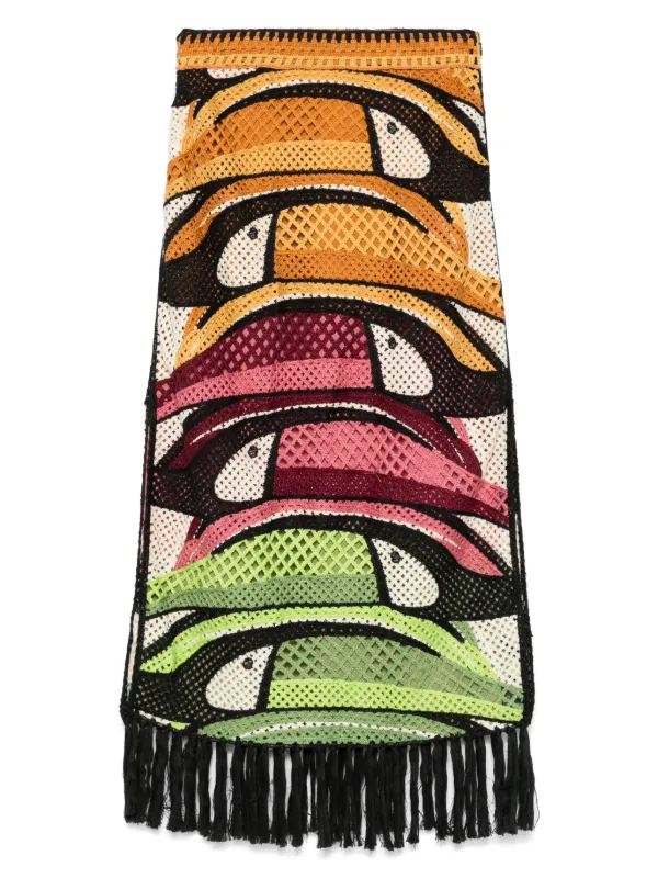 FARM Rio Toucan Tree Midi Skirt | Green | FARFETCH