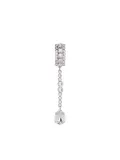 Alessandra Rich crystal-embellished drop earring - Silver