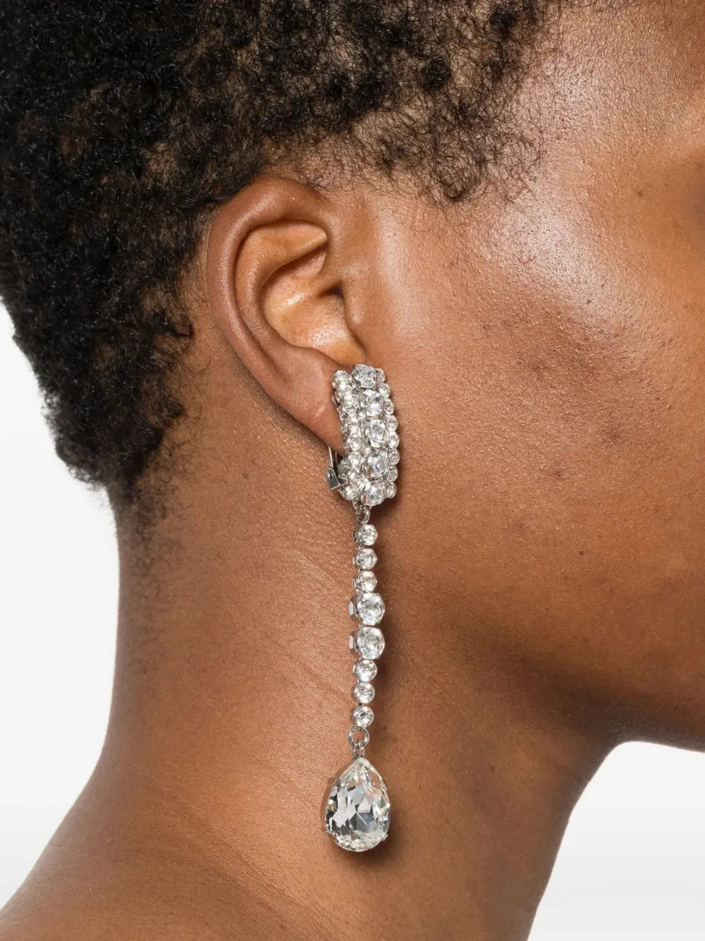 Alessandra Rich crystal-embellished drop earrings | Image 2