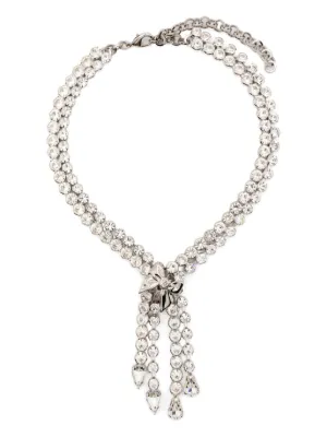 ALESSANDRA RICH シルバークリスタル ハートネックレス HEART NECKLACE – Alessandra Rich