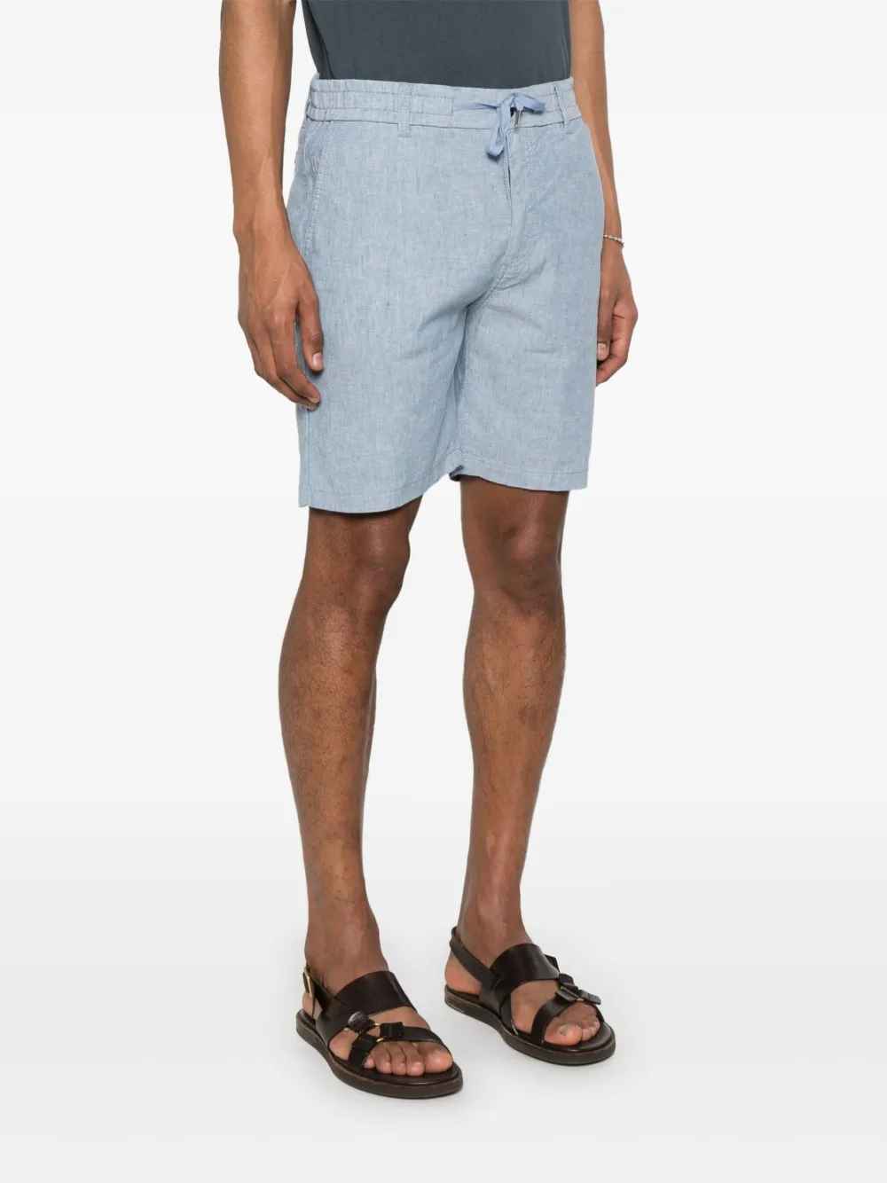 BOSS Chino shorts Blauw
