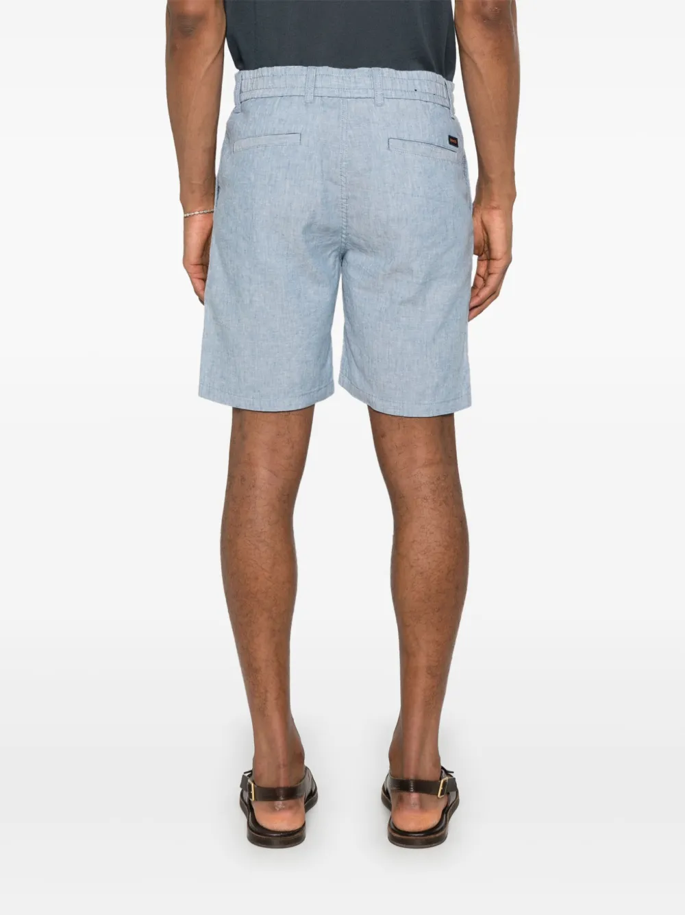 BOSS Chino shorts Blauw