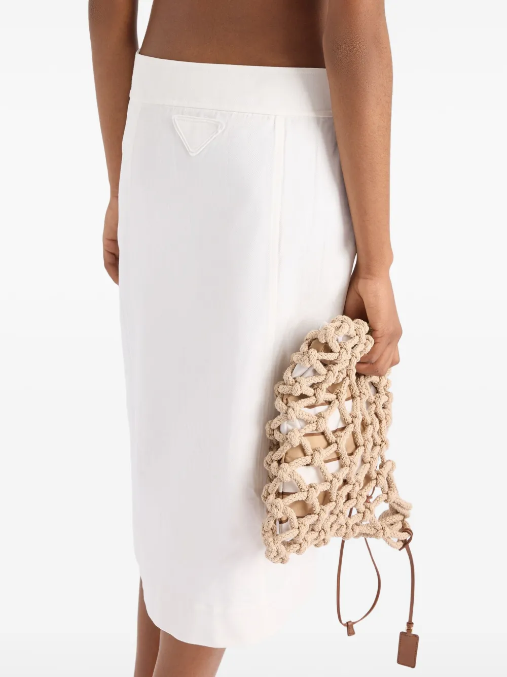 Prada Gabardine rok Wit