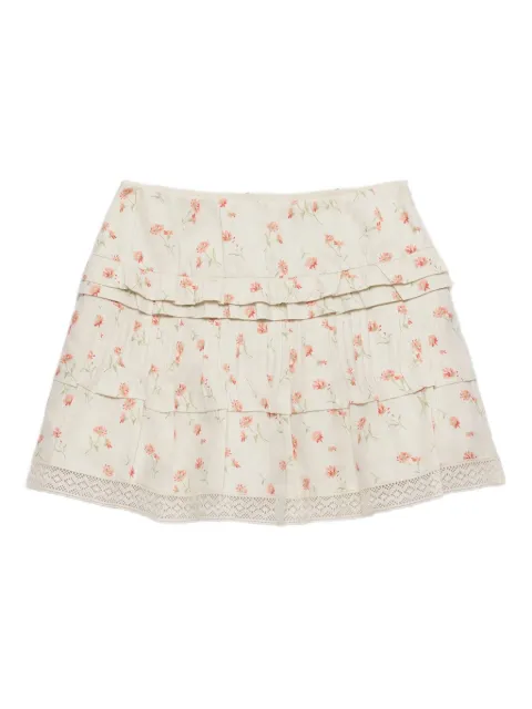 Prada floral-print skirt