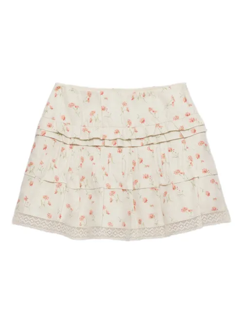 Prada jupe à fleurs - Tons neutres - Prada - Modalova