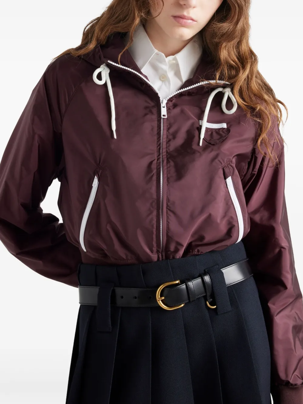 Prada Jack met rits Paars