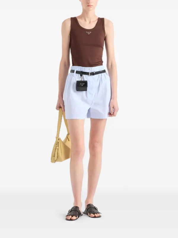 Prada ジャージー トップ | ブラウン | FARFETCH JP