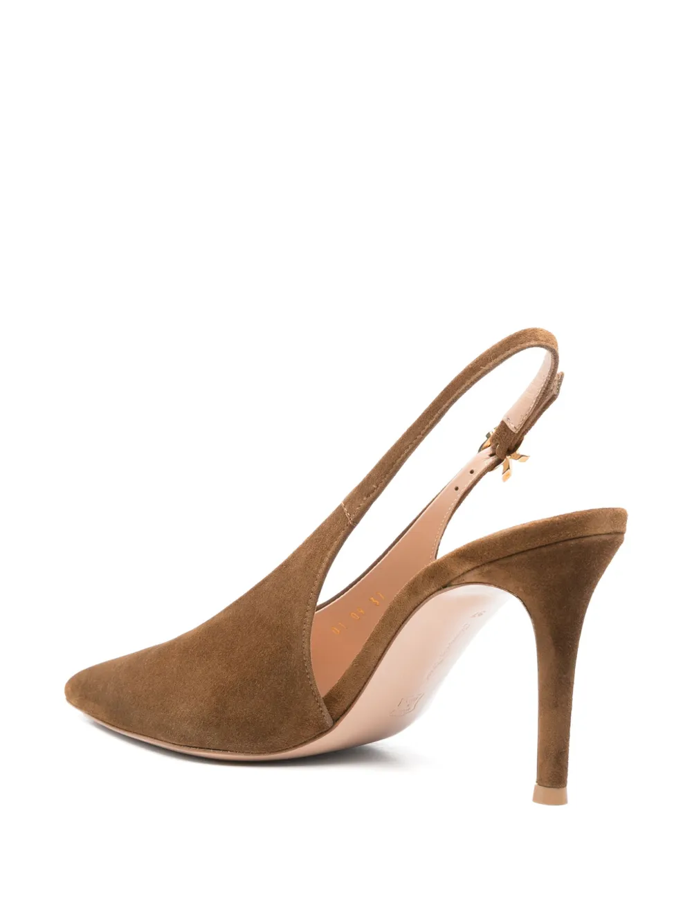 Gianvito Rossi 85mm Robbie slingback pumps Brown
