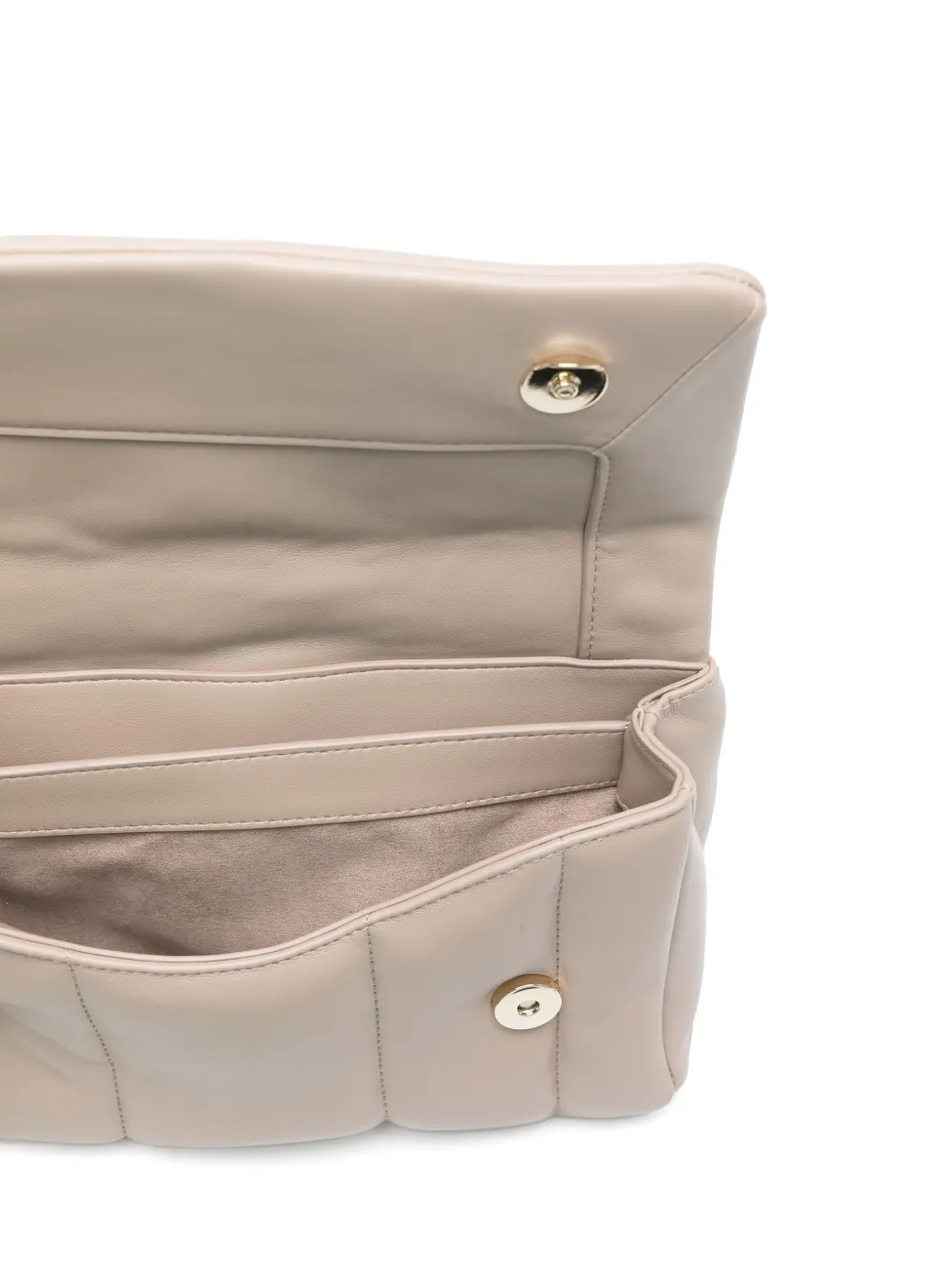 BOSS Gewatteerde schoudertas met dubbele B Beige