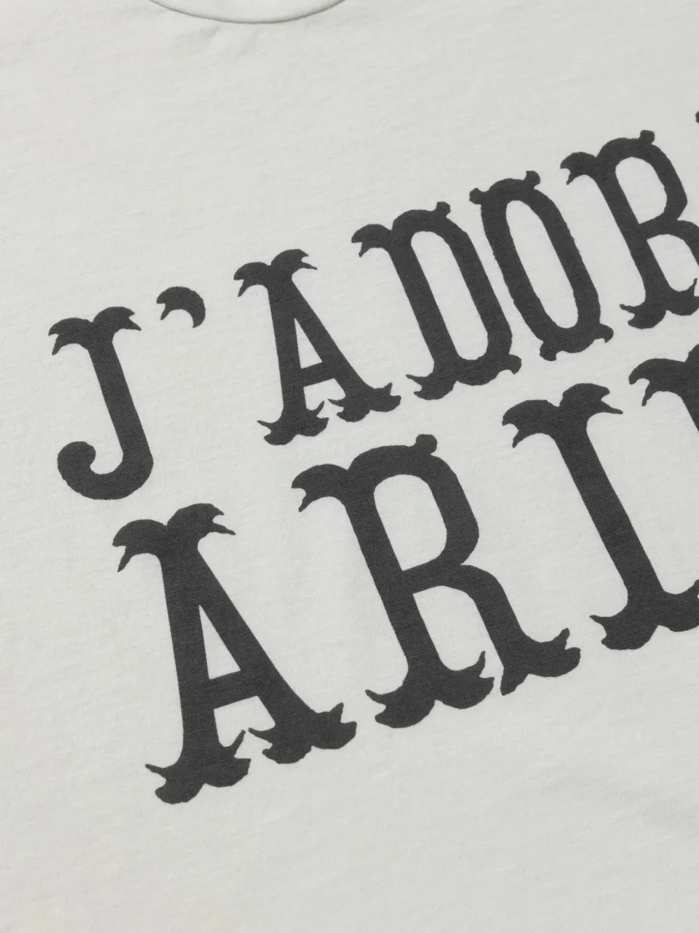Aries T-shirt met tekst Wit