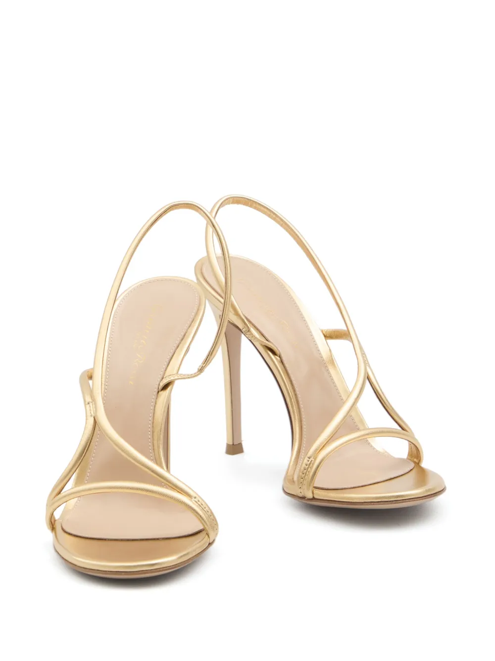 Gianvito Rossi 115mm leather sandals Gold