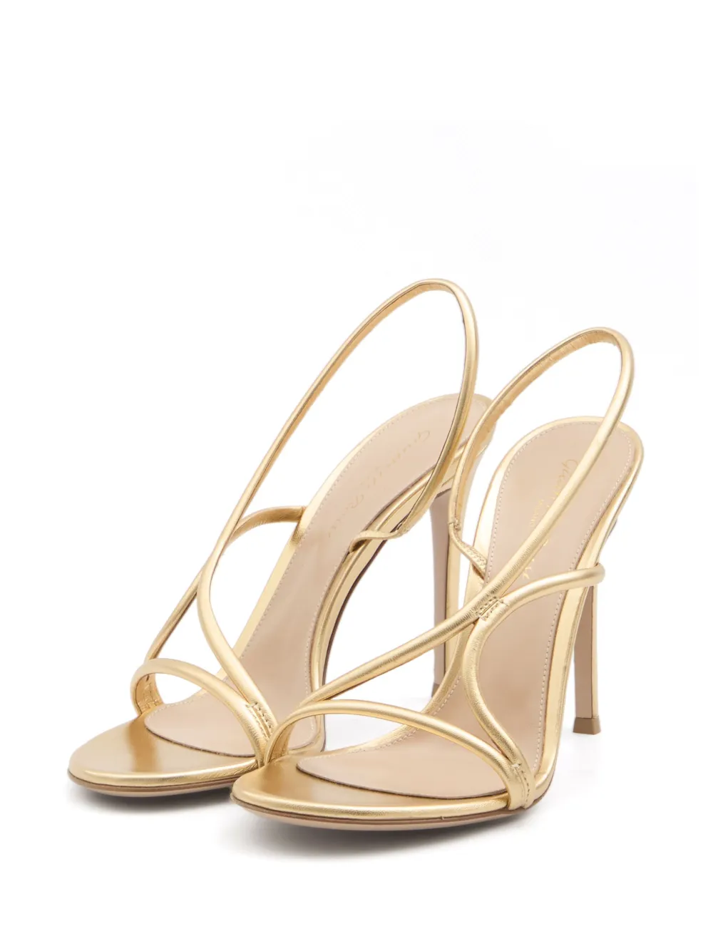 Gianvito Rossi 115mm leather sandals Gold