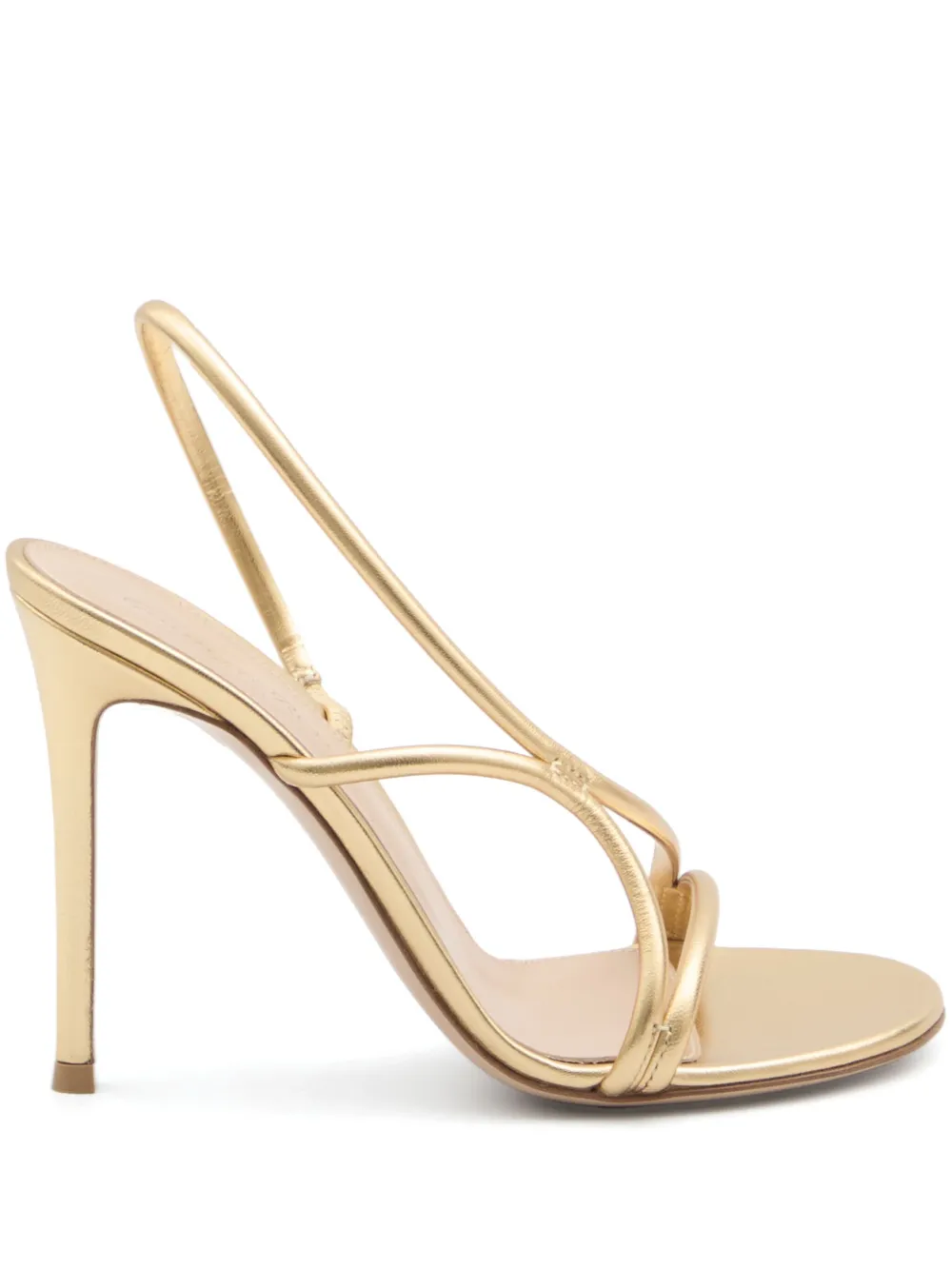 Gianvito Rossi 115mm leather sandals Gold