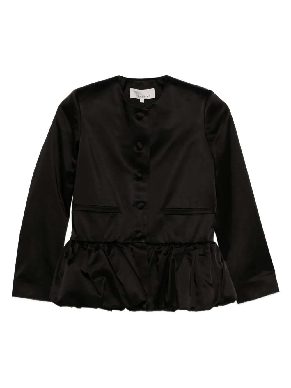 LIBEROWE peplum fitted jacket | Black | Image 1