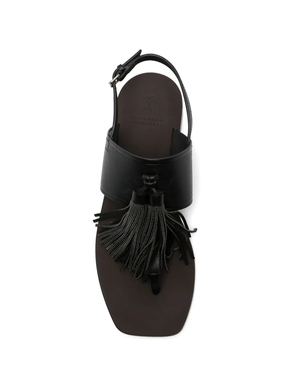 Brunello Cucinelli Sandalen met kwastjes Zwart