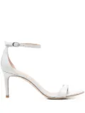 Stuart Weitzman 75mm Nudistia sandals - White