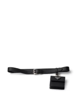 Prada Saffiano-leather Belt | Black | FARFETCH