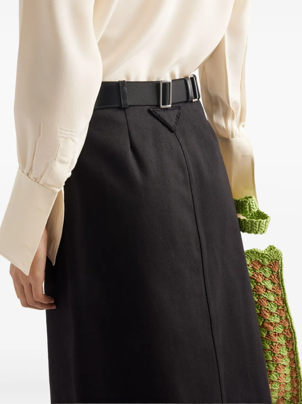 Prada Katoenen rok Zwart