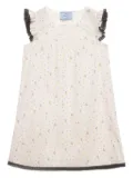 Prada floral-print mini dress - White