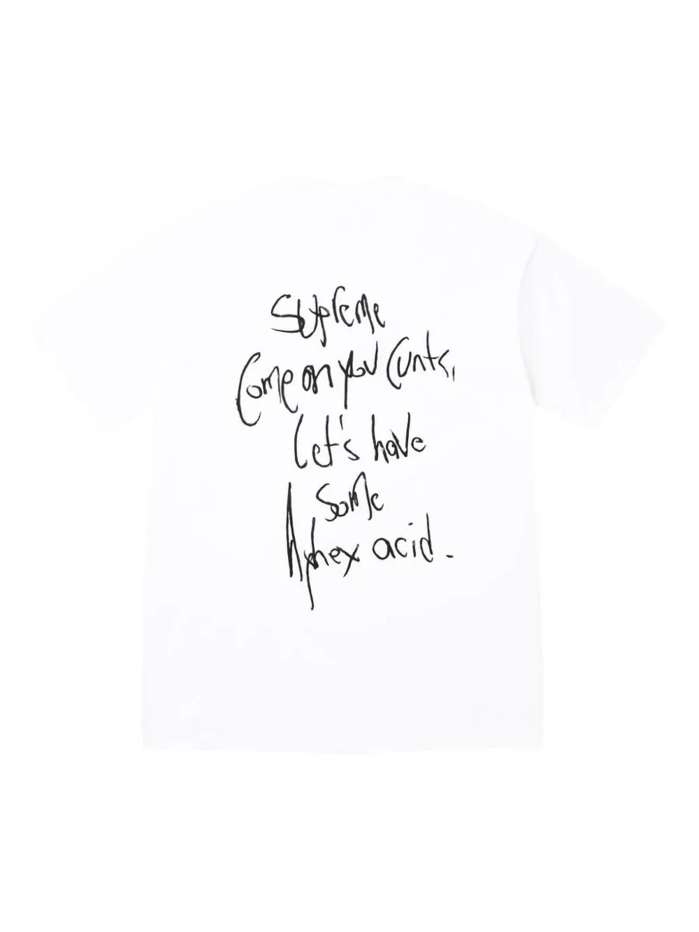 Supreme x Aphex Twin White T-shirt - Wit