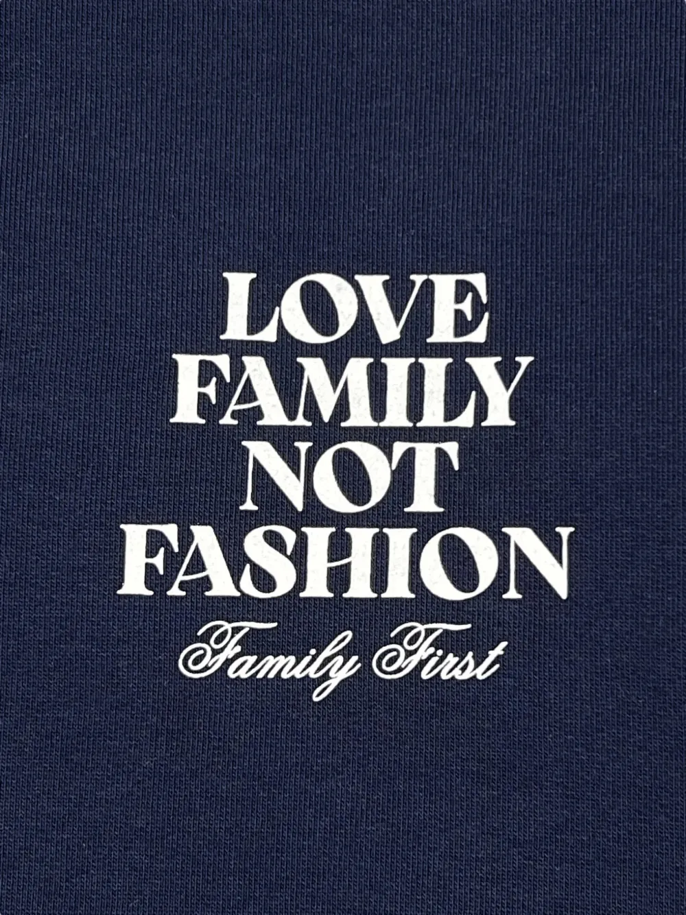 Family First Sweater met geborduurde bloemen Blauw