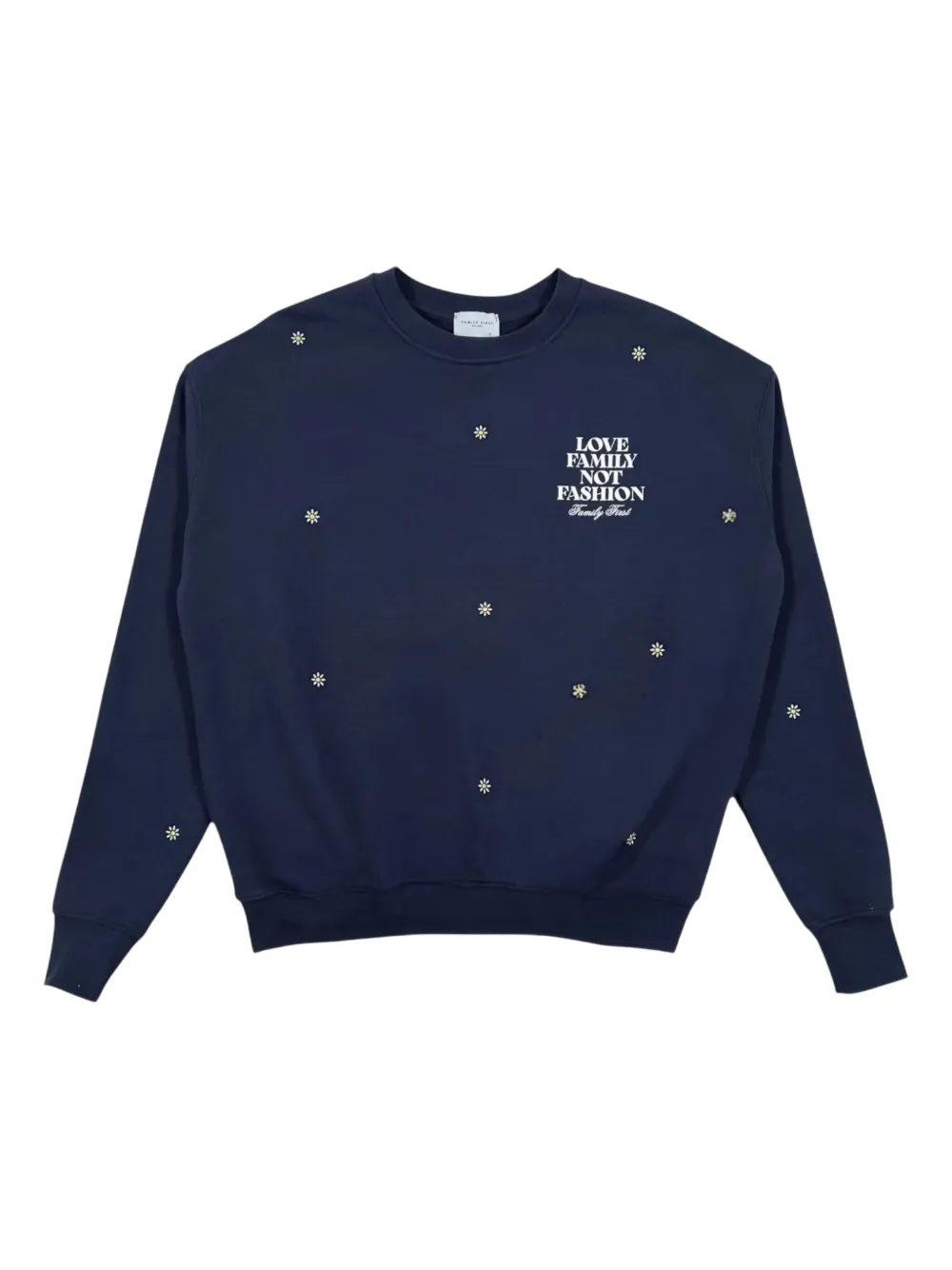 Image 1 of Family First floral-embroidered sweatshirt