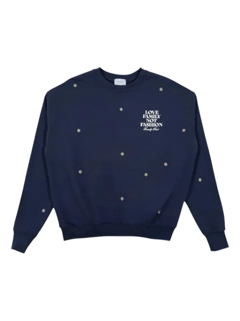 Family First sudadera con bordado floral