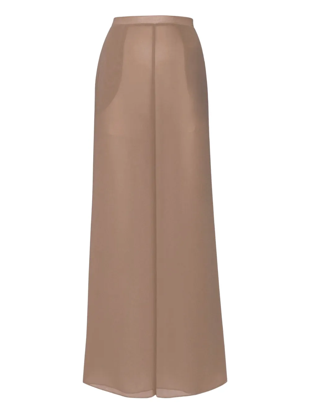 LAPOINTE Georgette pockets wide-leg trousers - Marrone