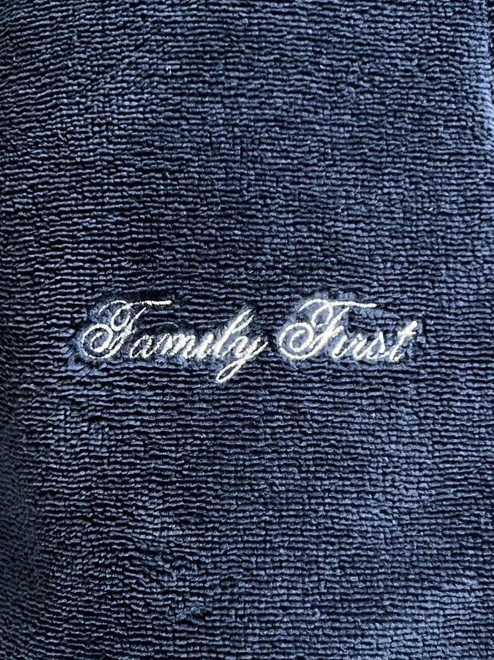 Family First Shorts met logo Blauw