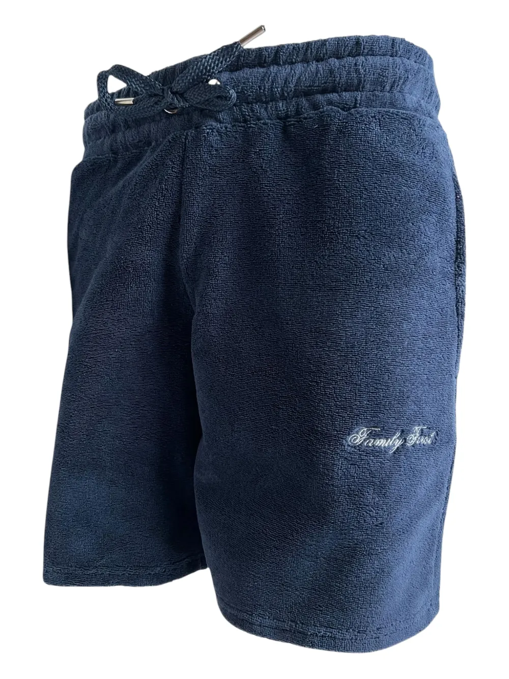 Family First Shorts met logo Blauw
