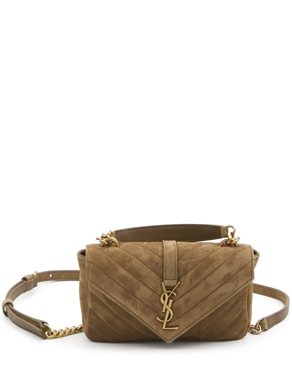 Saint Laurent College mini-shopper Beige