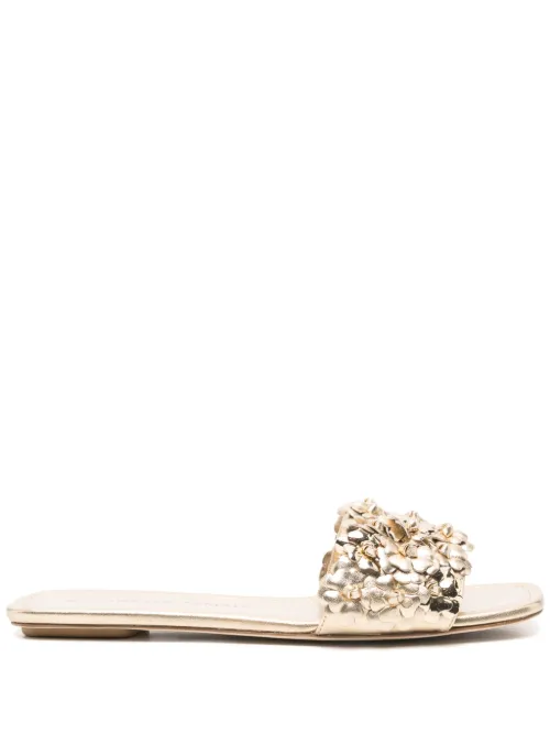 Claquettes à détail floral - Stuart Weitzman - Modalova