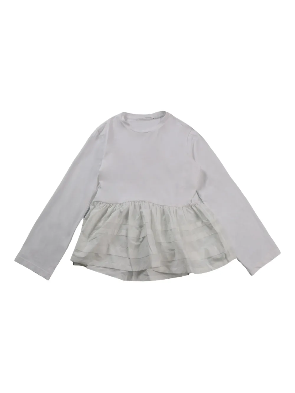 Cecilie Bahnsen ruffled t-shirt Wit