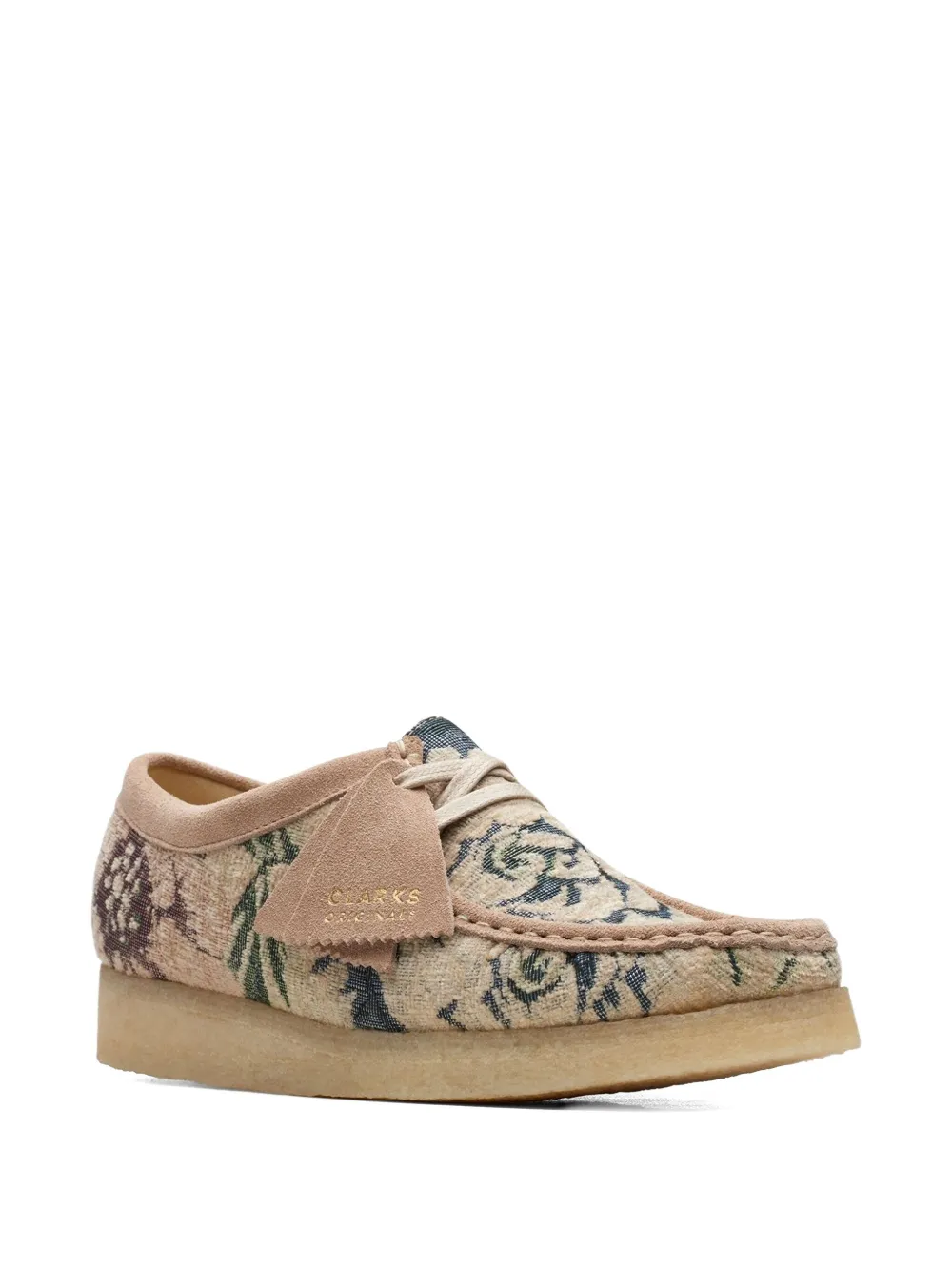 Clarks Wallabee "Beige Floral" boots | Image 2