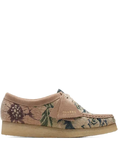 Clarks Wallabee "Beige Floral" boots