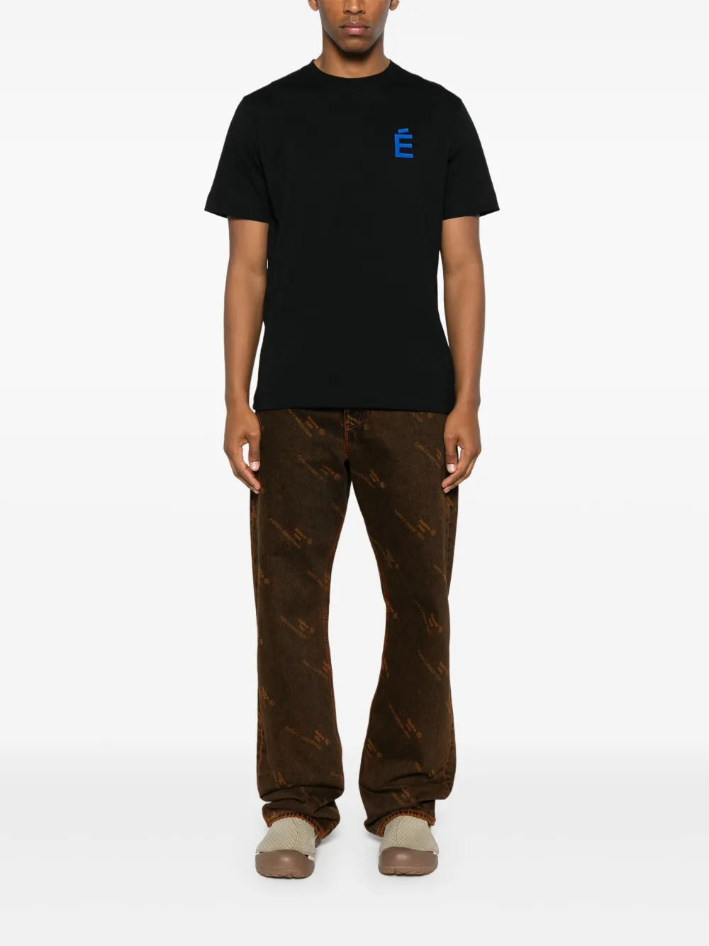 Études Studio T-shirt met logoprint - Zwart