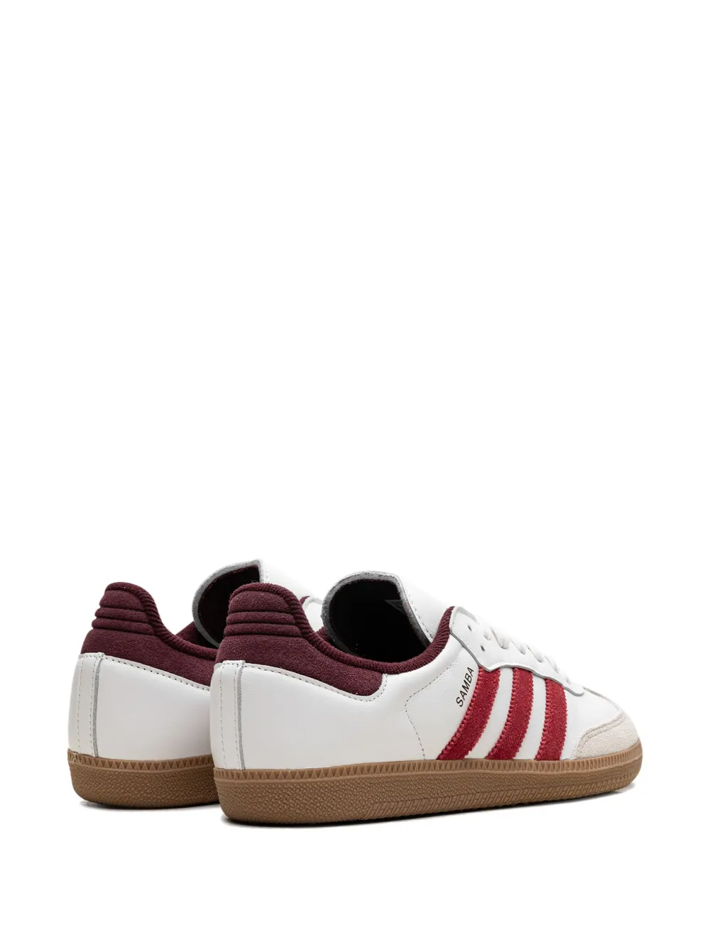 adidas Samba OG "Core White Better Scarlet Shadow Red" sneakers