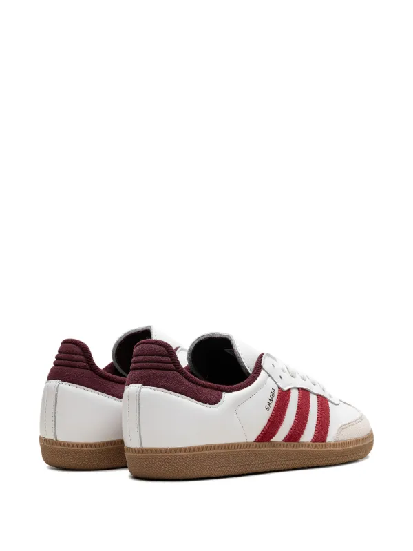 adidas SAMBA OG ホワイト/バーガンディ 26 Adidas Samba OG 