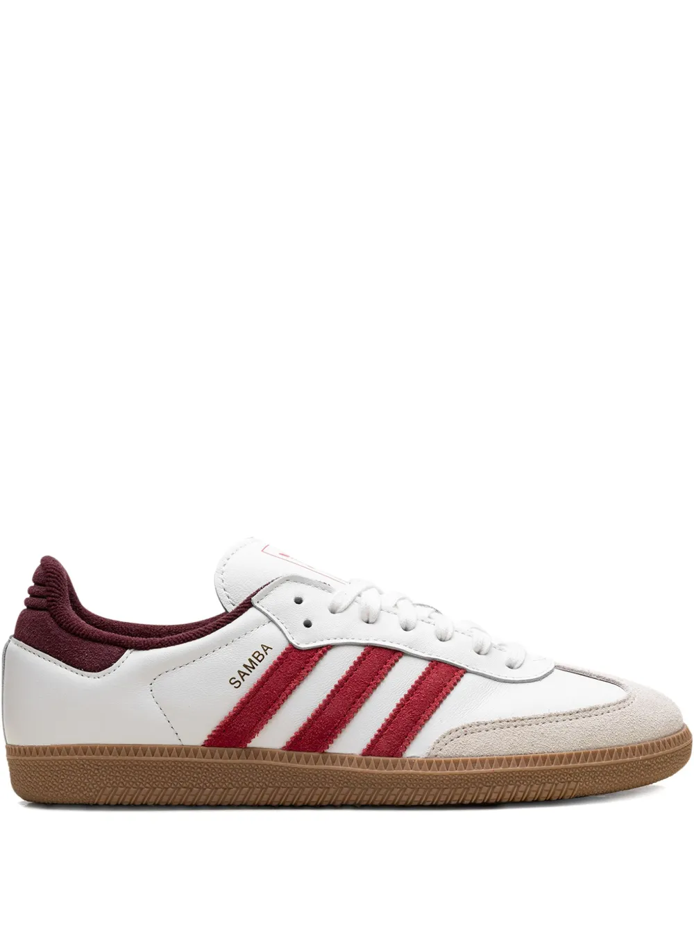 Adidas Samba OG "Core White Better Scarlet Shadow Red" sneakers