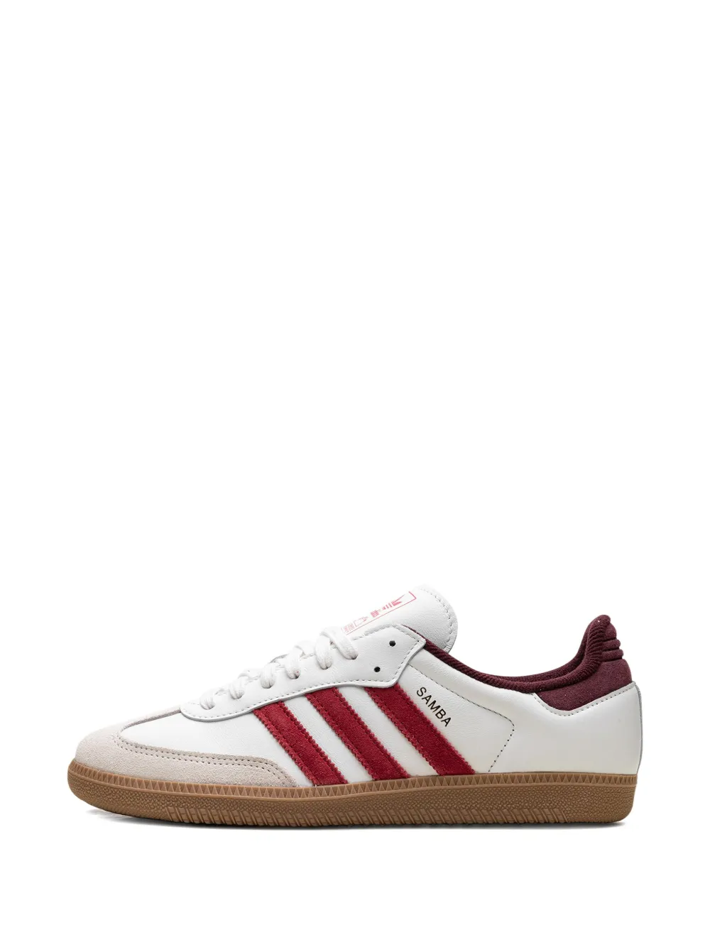 adidas Samba OG "Core White Better Scarlet Shadow Red" sneakers
