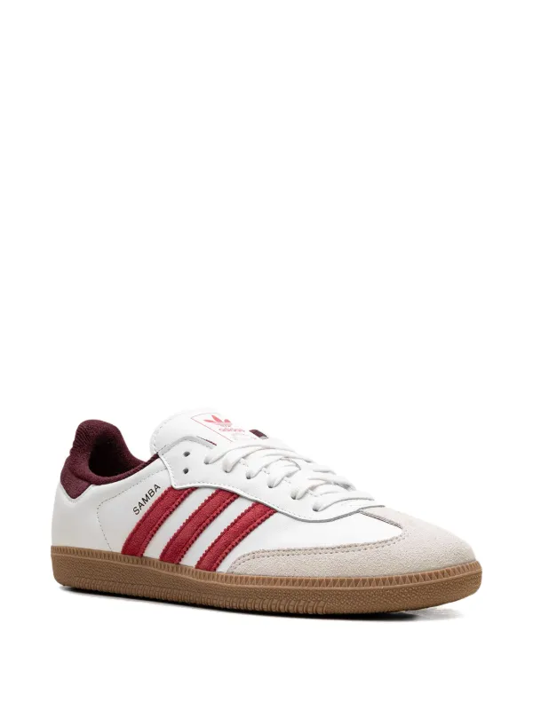 adidas gazelle silver green womens adidas Women's Originals Samba OG "White Solar Red Gum" main image 0