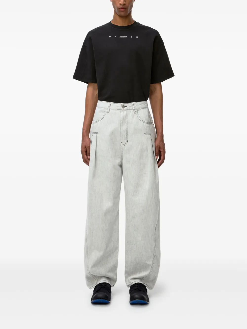 Ader Error box-pleat detail jeans | Relaxed-Fit Jeans | Image 2