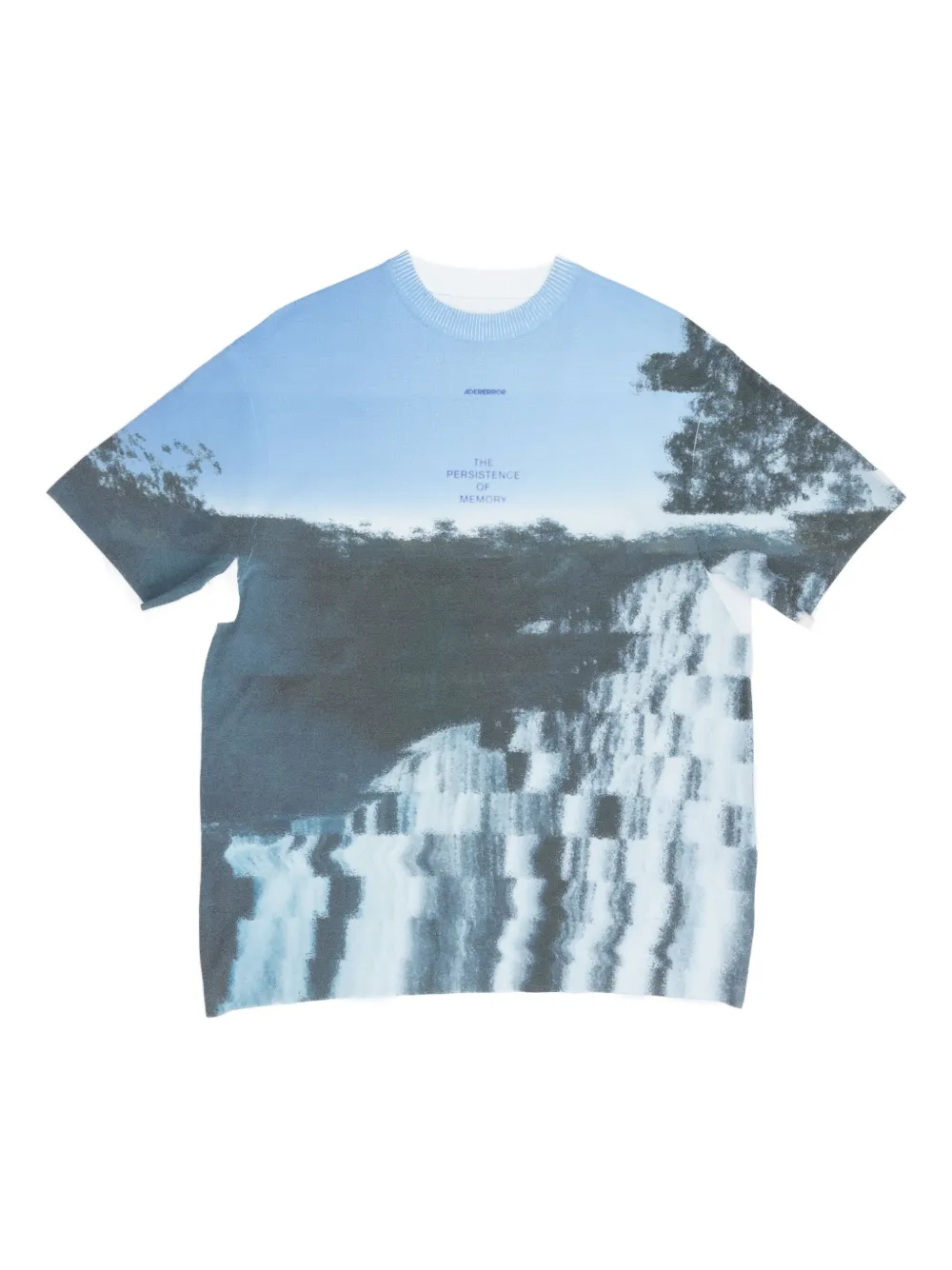 Ader Error t-shirt à imprimé photographique | bleu | Image 1