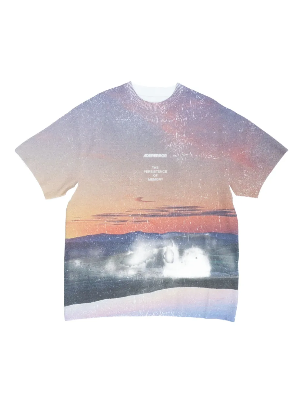 Ader Error t-shirt à imprimé photographique | orange | Image 1
