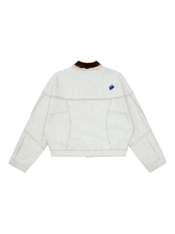 Ader Error デニムジャケット | ホワイト | FARFETCH JP