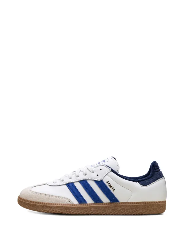 Adidas Samba OG "Core White/Royal Blue/Night Indigo" Sneakers | White |  FARFETCH