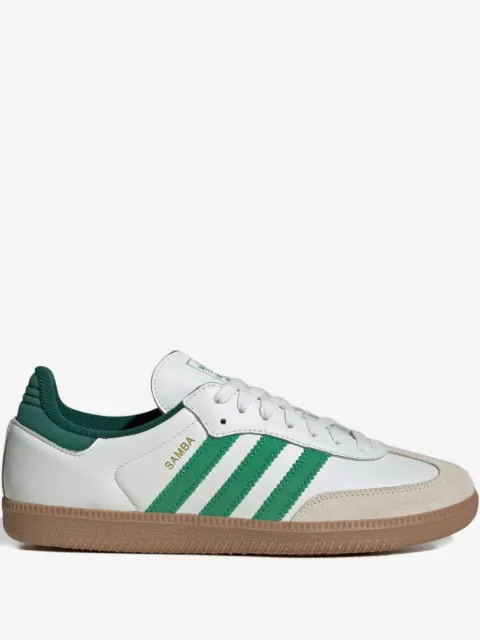 adidas Samba OG "Core White/Green" sneakers