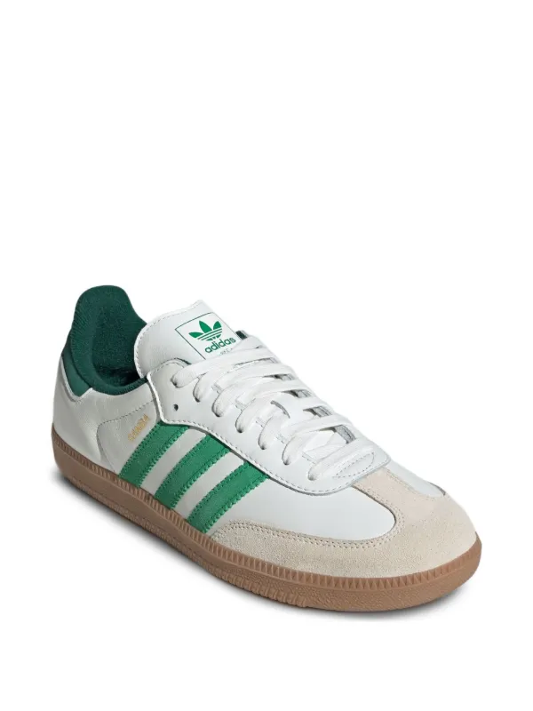 Adidas Samba OG “Core White/Green” スニーカー | ホワイト | FARFETCH JP